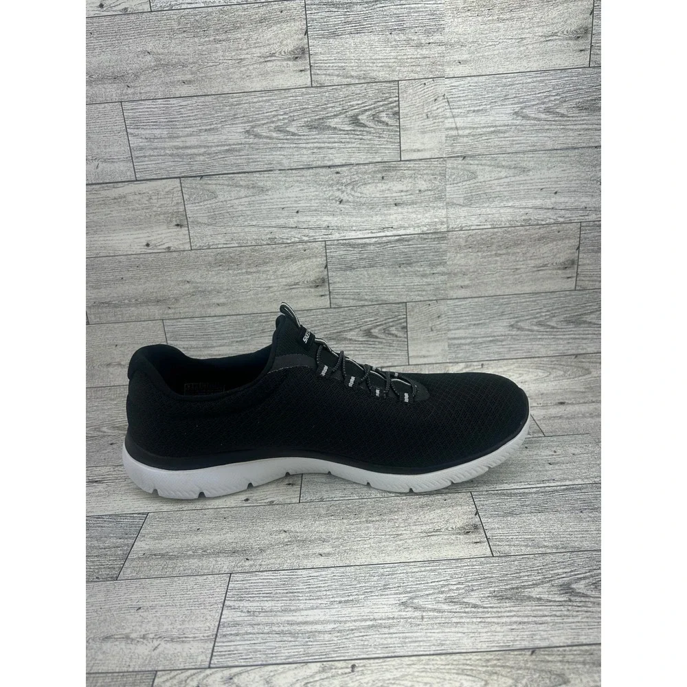 Skechers‎ Summits Quick Getaway Black White Wide Fit Sneakers 12980W Women Sz 8